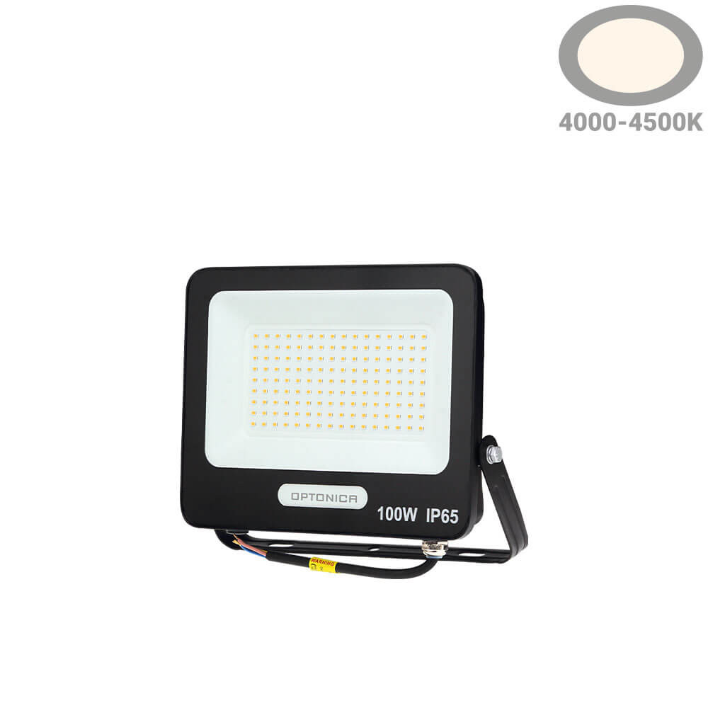 Led SMD Рефлектор ЦРНО ТЕЛО IP65 СО 15 CM КАБЕЛ 100W НЕУТРАЛНО БЕЛО