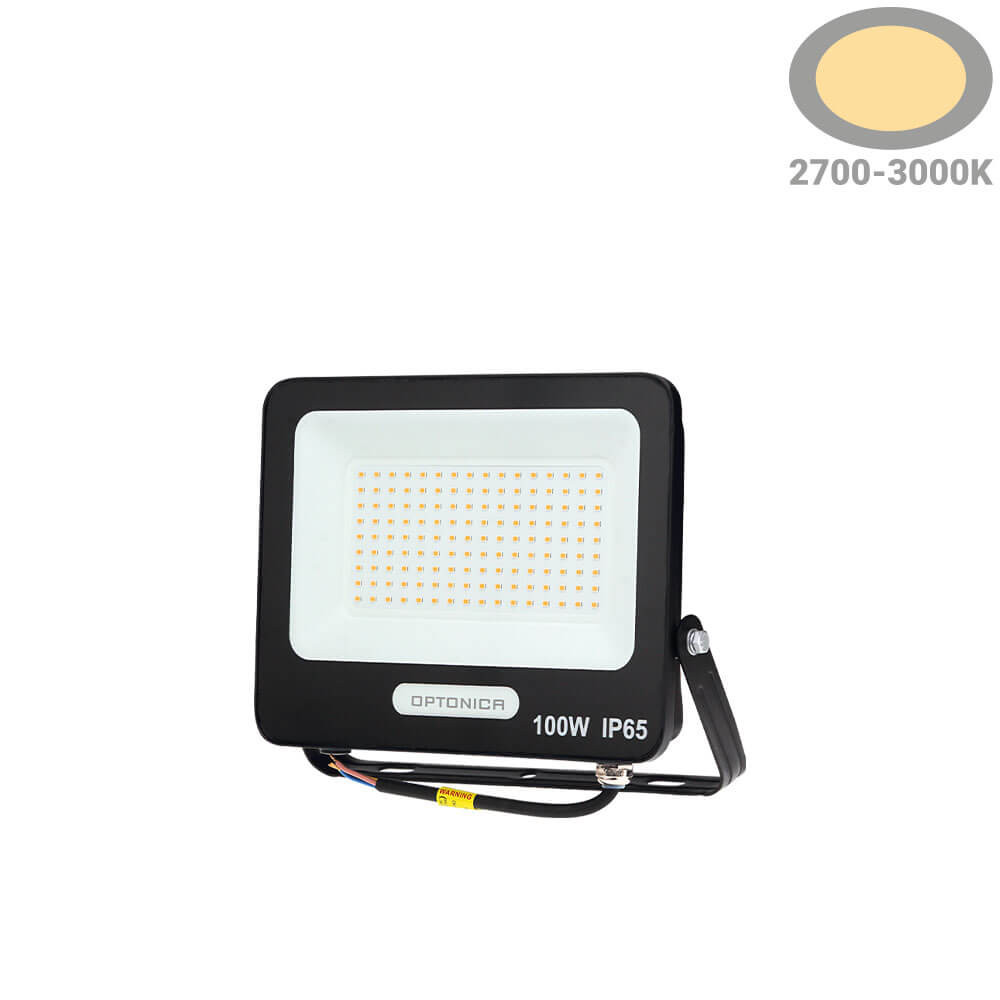 Led SMD Рефлектор ЦРНО ТЕЛО IP65 СО 15 CM КАБЕЛ 100W ТОПЛО БЕЛО