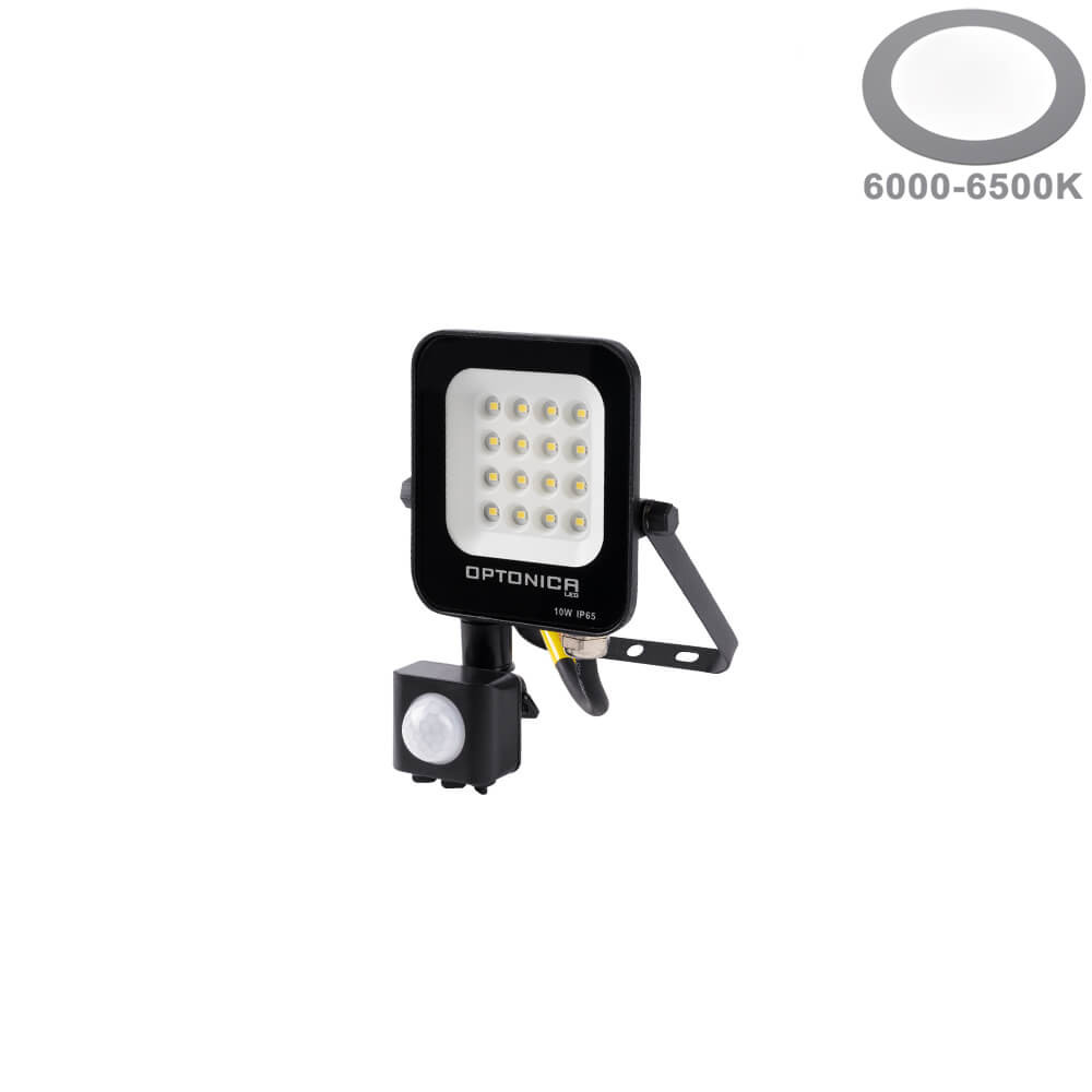 Led SMD Рефлектор ЦРН 10W 900Lm AC220-240V 90° IP65 6000K + SENSOR