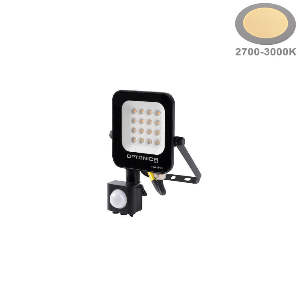 Led SMD Рефлектор ЦРН 10W 900Lm AC220-240V 90° IP65 2700K + SENSOR