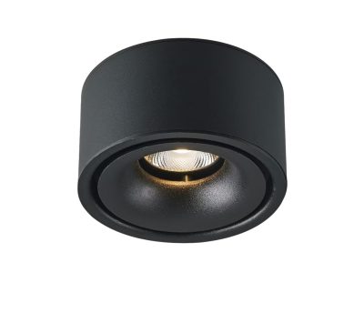 LED Спот Надграден 10W Црн 3000K BRIDGELUX-CHIP