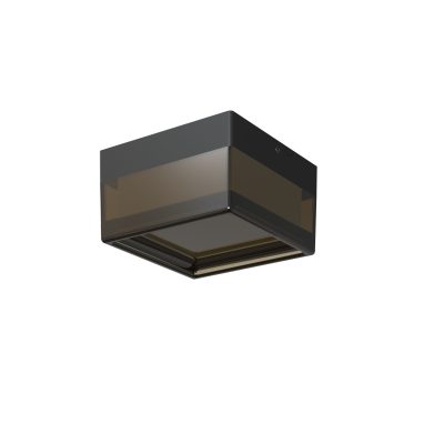 LED НАДВОРЕШНА ПЛАФОЊЕРКА СВЕТИЛКА КВАДРАТНА ЦРНА/ЦРНА 9W 3CCT IP65