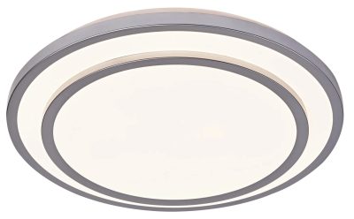LED Плафонска Светилка 12W Бело/Сребрено Тело CCT