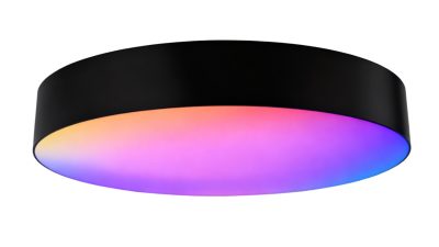 LED ПЛАФОЊЕРКА СВЕТИЛКА 40W+RGB10W ЦРНА 3CCT-МЕМОРИЈА + ДАЛЕЧИНСКО