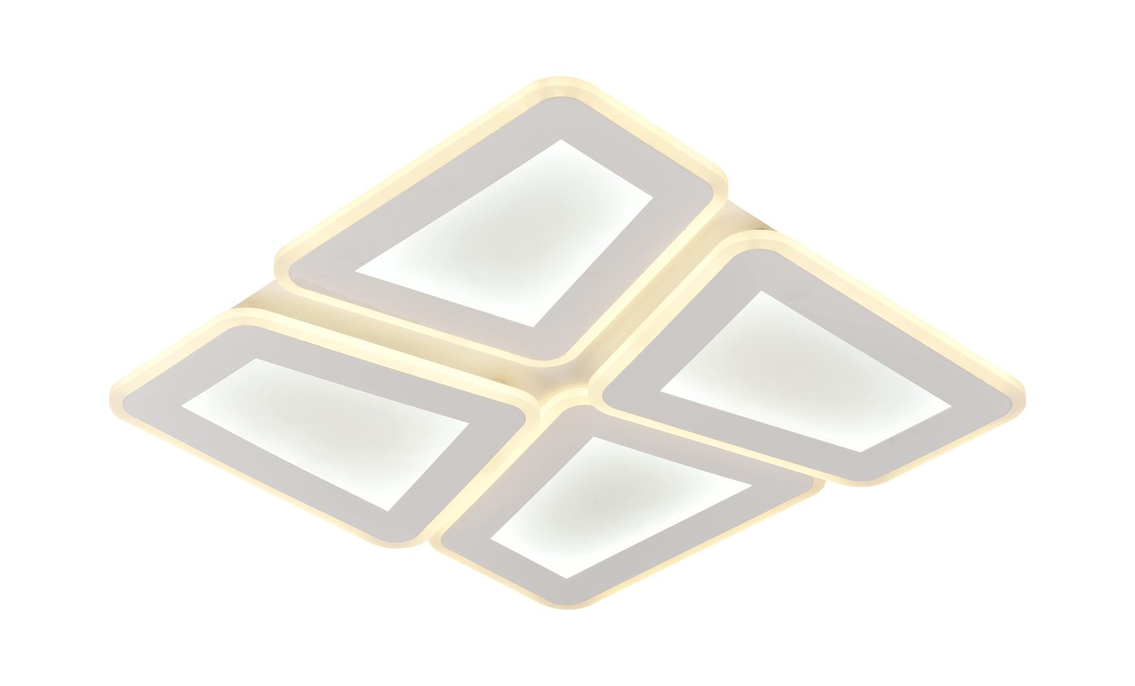 LED Плафонска Светилка 128W Бело/Сиво Тело CCT + Далечинско