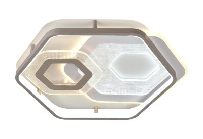 LED Плафонска Светилка 84W Бело/Сиво Тело CCT + Далечинско