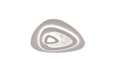LED Плафонска Светилка 88W Бело Тело CCT + Далечинско
