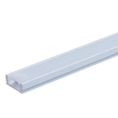 АЛУМИНИУМСКИ ПРОФИЛ ЗА LED ЛЕНТА L=2M БЕЛО ТЕЛО / БЕЛ КАПАК