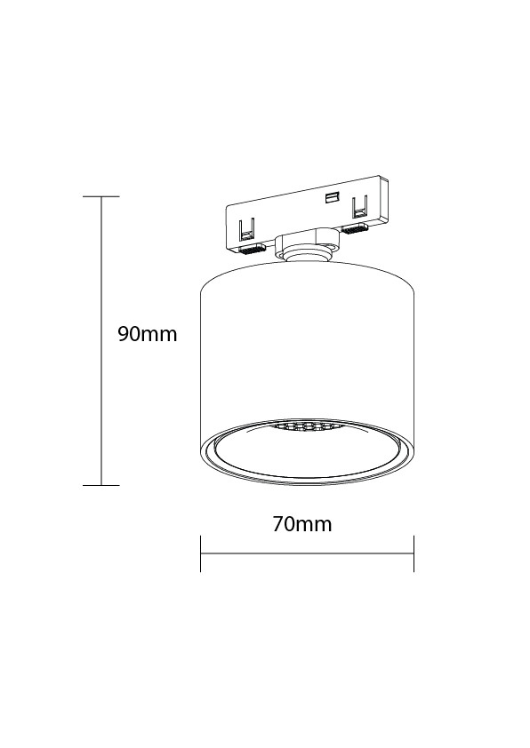 LED МАГНЕТЕН ДАУНЛАЈТЕР 48V 7W 3000K – M05