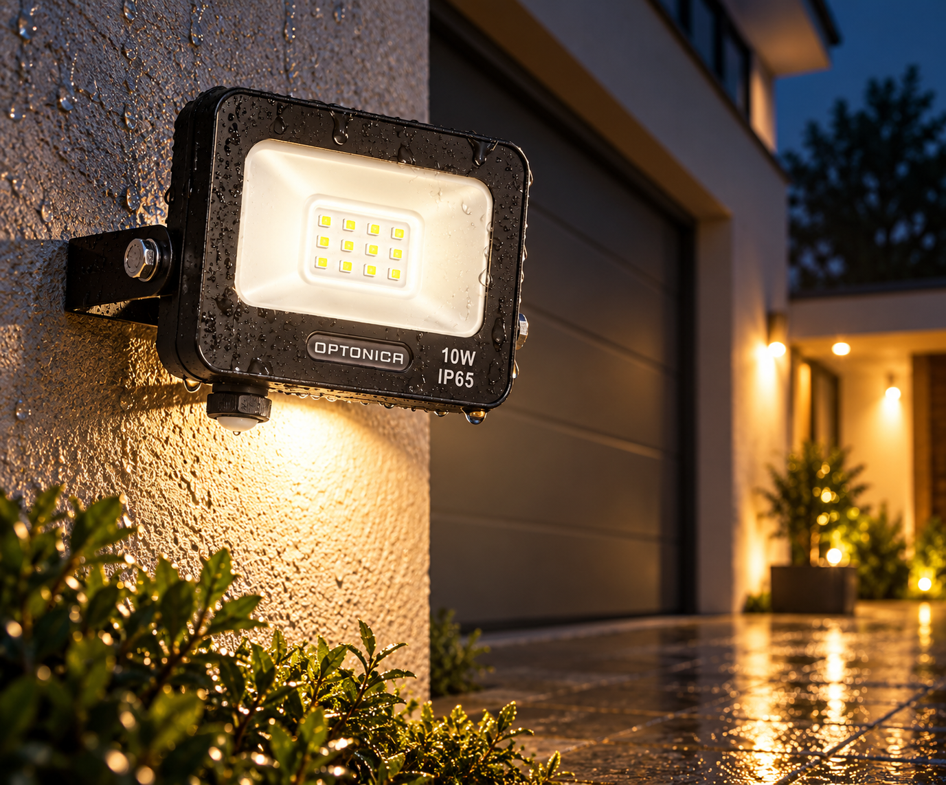 Led SMD Рефлектор ЦРНО ТЕЛО IP65 СО 15 CM КАБЕЛ 10W БЕЛА СВЕТЛИНА