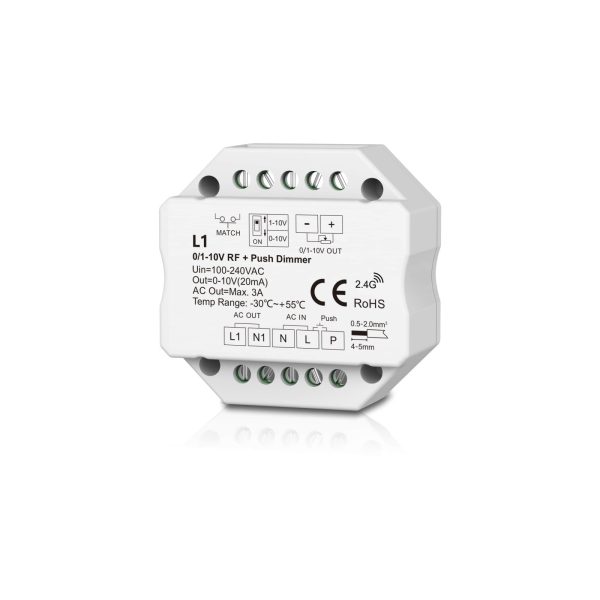 RF to 1CH 0/1-10V LED ДИМЕР 100-240VAC Max 20mA