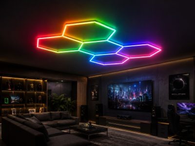HEXAGON SET LIGHTS 1HEX 72W 120LM/W 165-265V WITH ACCESSORIES RGB