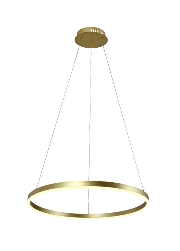 LED ВИСЕЧКА СВЕТИЛКА 22W/1760LM SATIN GOLD 3000K 175-265V