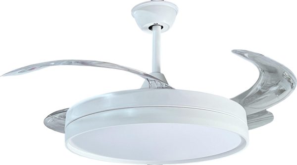 LED Плафонска Светилка Вентилатор 36W/3CCT Бела + Далечинско