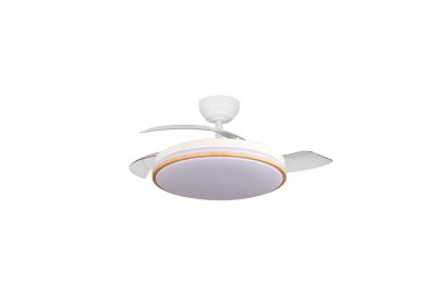 LED ВЕНТИЛАТОР ПЛАФОЊЕРКА 30W/3CCT БЕЛО/ДРВО + ДАЛЕЧИНСКО