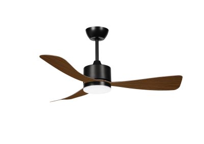 LED ВЕНТИЛАТОР ПЛАФОЊЕРКА 18W/3CCT ЦРНА/WOOD + ДАЛЕЧИНСКО