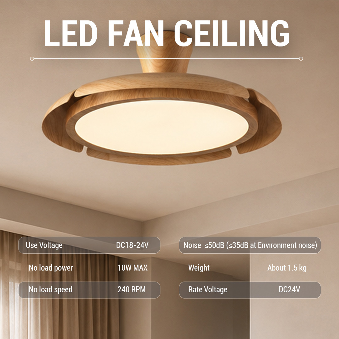 LED ВЕНТИЛАТОР ПЛАФОНСКИ 32W 3CCT ДРВО+ ДАЛЕЧИНСКО