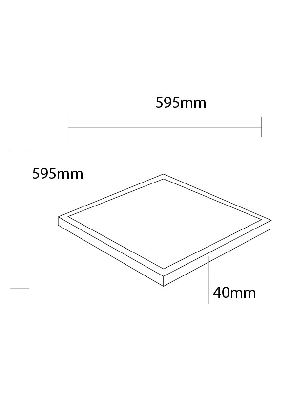 Led НАДГРАДЕН/БЕКЛИТ ПАНЕЛ 60X60 40W БЕЛА СВЕТЛИНА