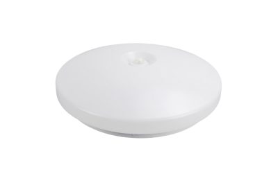 LED Надворешна Плафонска Светилка Бела PIR-SENSOR 2xE27 Фасонки