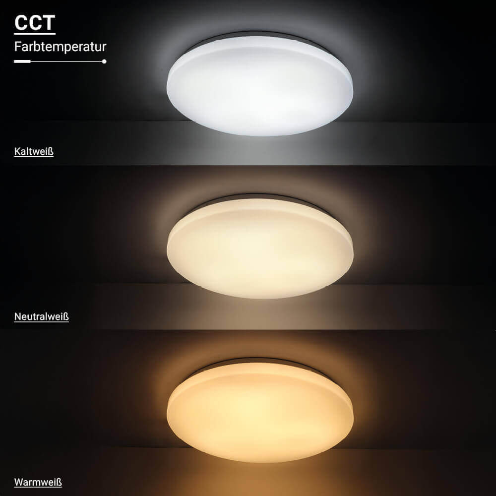 LED таванска светилка 24W CCT DIP-прекинувач IP20 мат капак