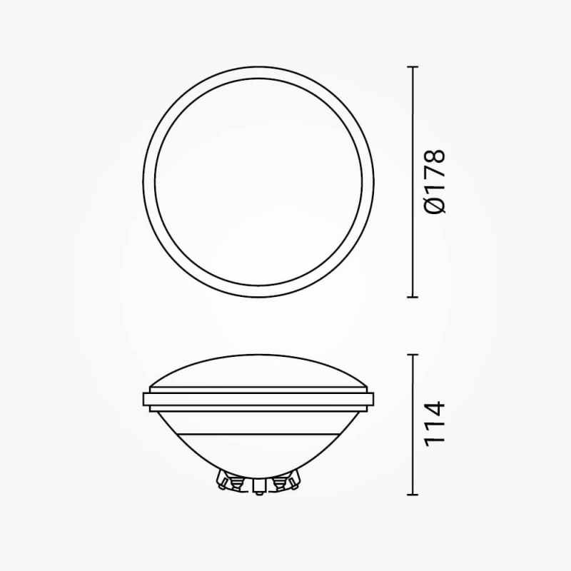Led БАЗЕНСКО СВЕТЛО 12W AC/DC12V OSRAM-CHIP RA>80 90°IP68 6000K
