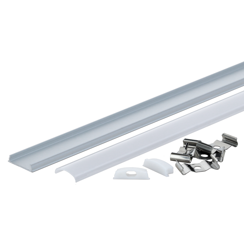 ФЛЕКСИБИЛЕН АЛУМИНИУМСКИ ПРОФИЛ ЗА Led ЛЕНТА СИВ 4mm L=2M