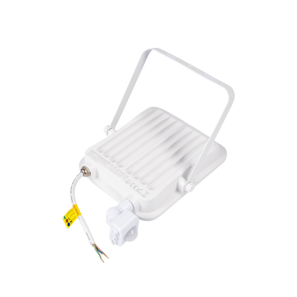 Led SMD Рефлектор БЕЛ 50W 4500Lm AC220-240V 90° IP65 4500K + SENSOR