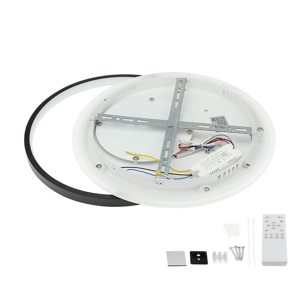 LED ПЛАФОНСКА СВЕТИЛКА 54W/4120LM WH+BK 3000-6000K ДИМАБИЛЕН + ДАЛЕЧИНСКО