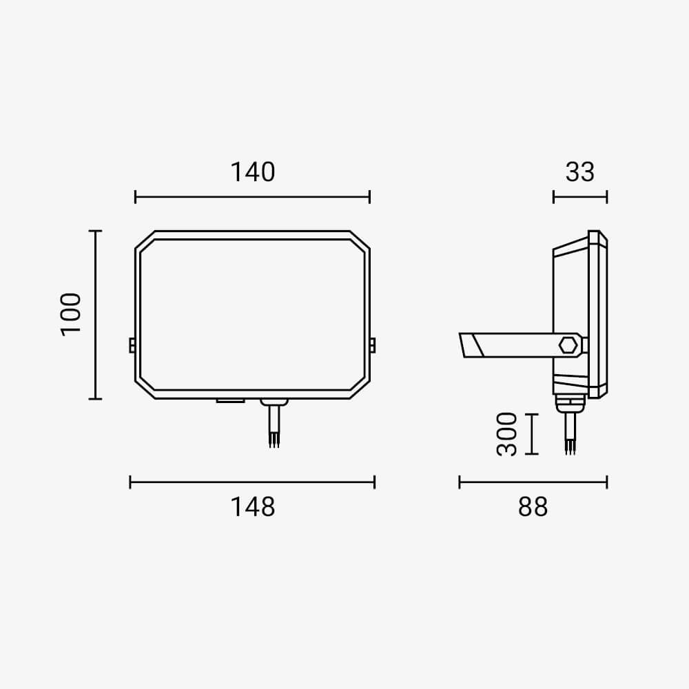 Led МЛЕЧНИ-ЛЕЌИ Рефлектор IP65 30W НЕУТРАЛНО БЕЛО