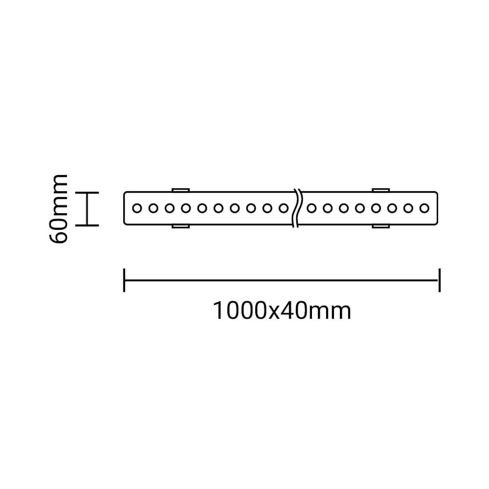 36W/220V Led WALL WASHER 6000K 1M – IP65