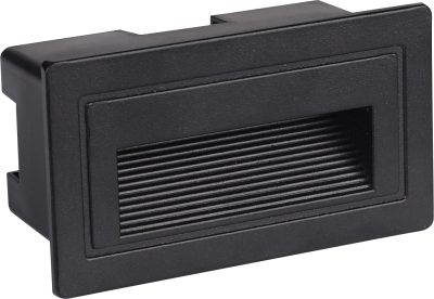 LED Степенична Светилка Квадратна ЦРНА 3W IP65