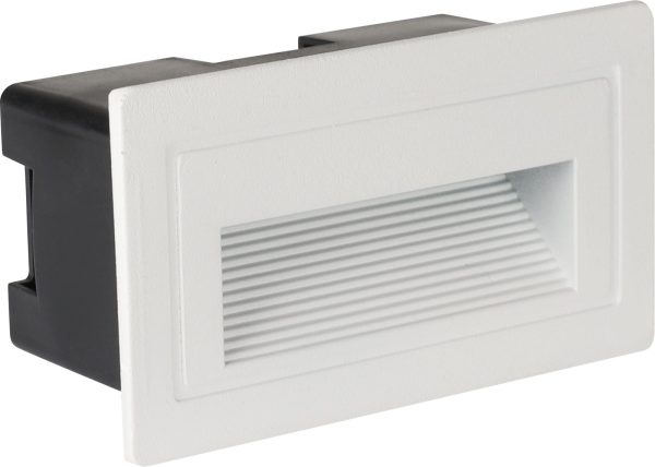 LED Степенична Светилка Квадратна БЕЛА 3W IP65