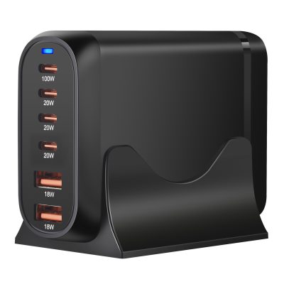 200W Адаптер со ЕУ приклучок - 4-Type-C / 2-Type-A