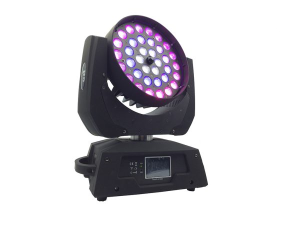 36x18W RGBWA+UV 6 in 1 Led Moving Head with Zoom Light
