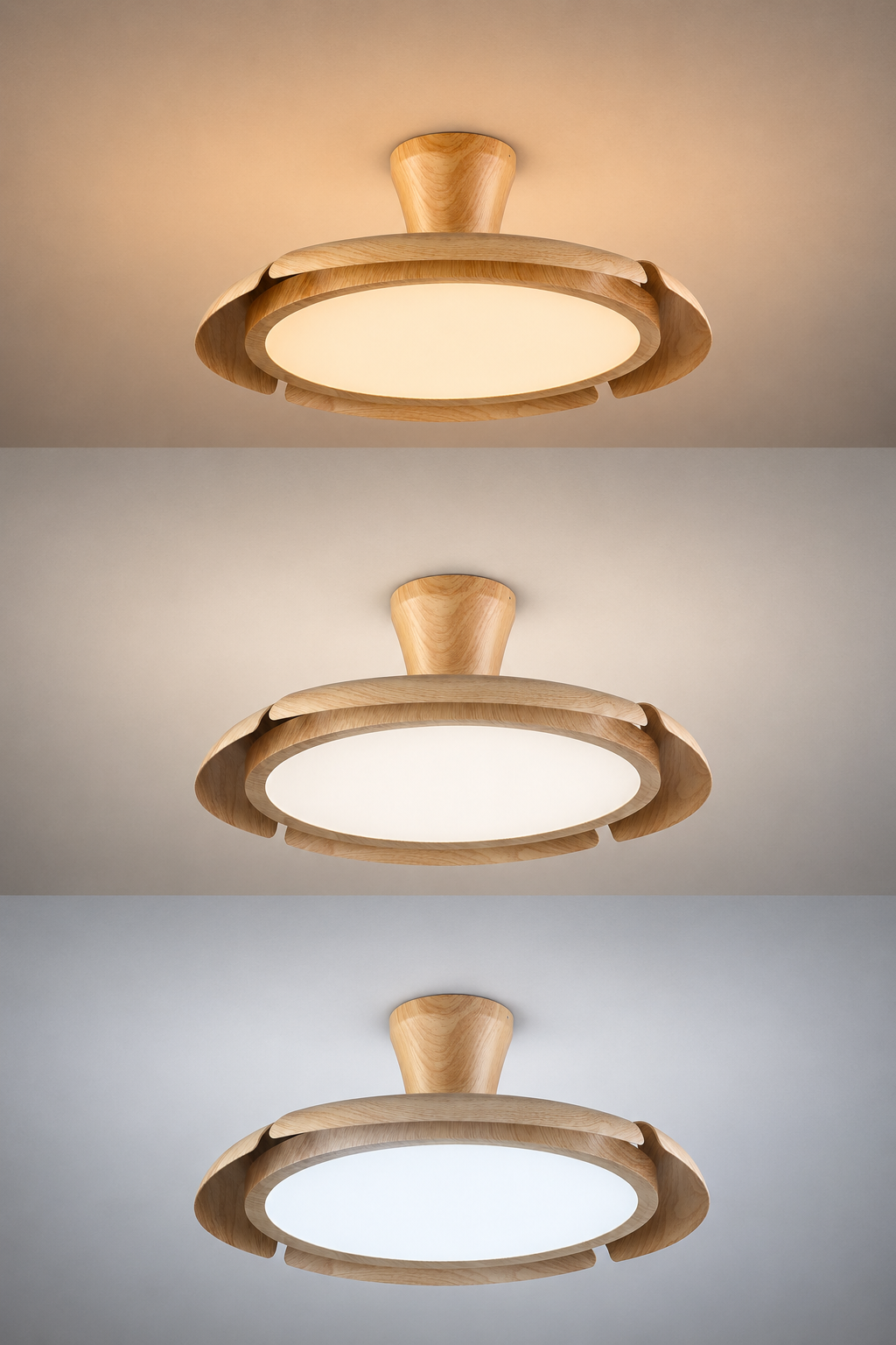 LED ВЕНТИЛАТОР ПЛАФОНСКИ 32W 3CCT ДРВО+ ДАЛЕЧИНСКО