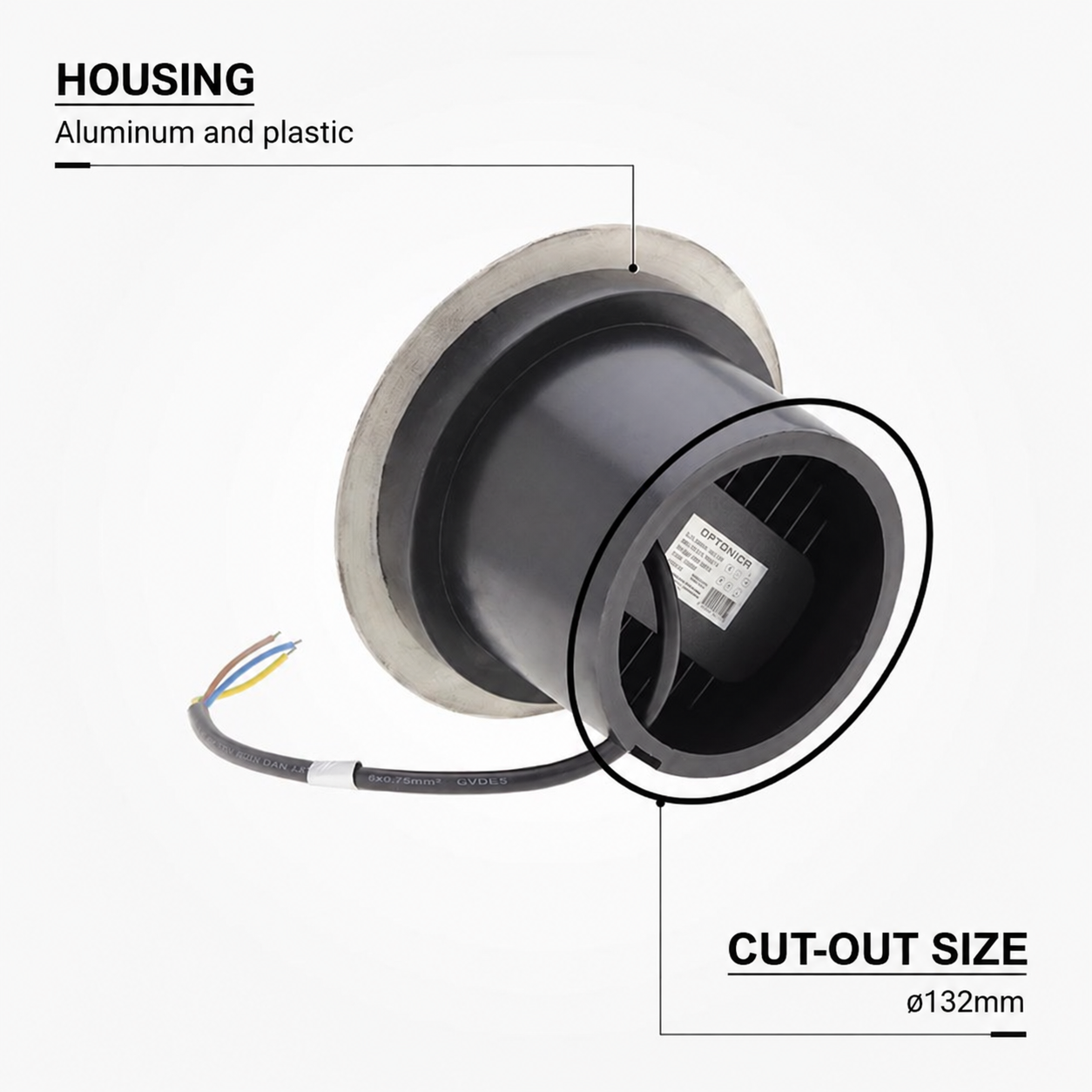 5W / 220V Led НАДВОРЕШНО ВГРАДНО СПОТ СВЕТЛО 6000K -IP65