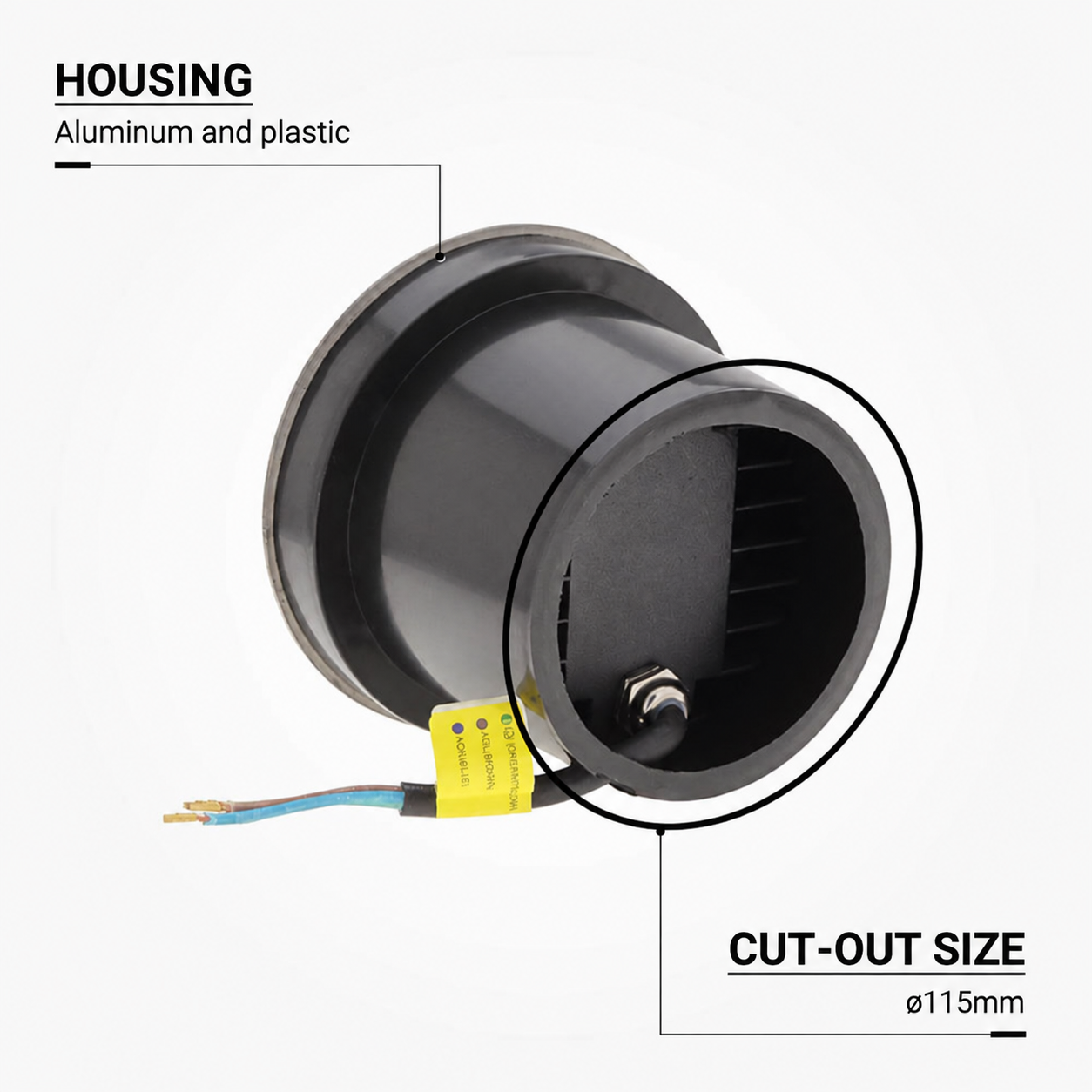 5W / 220V Led НАДВОРЕШНО ВГРАДНО СПОТ СВЕТЛО 2700K -IP65