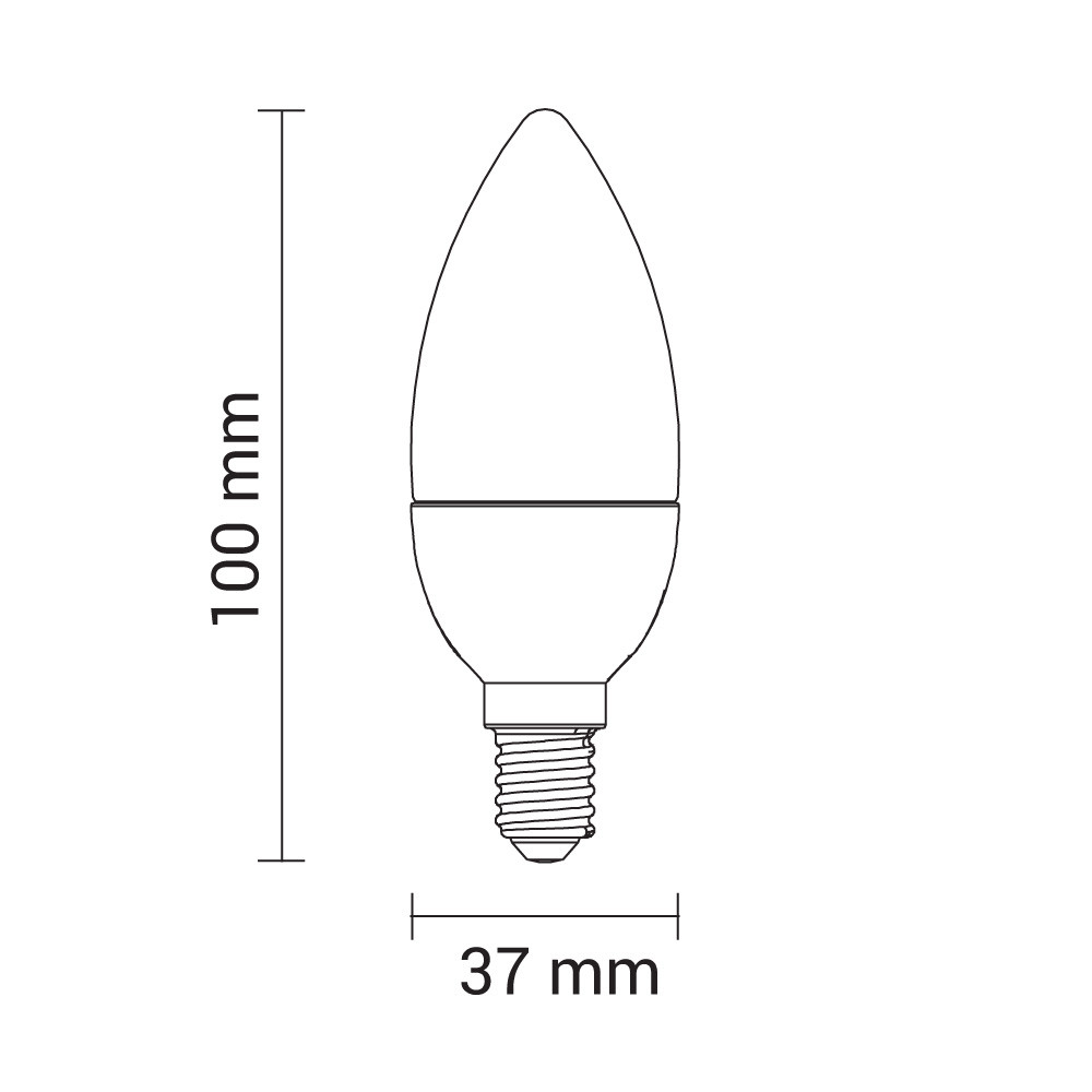 Led СИJАЛИЦА E14 6W 220V 4500K – ДИМАБИЛНА