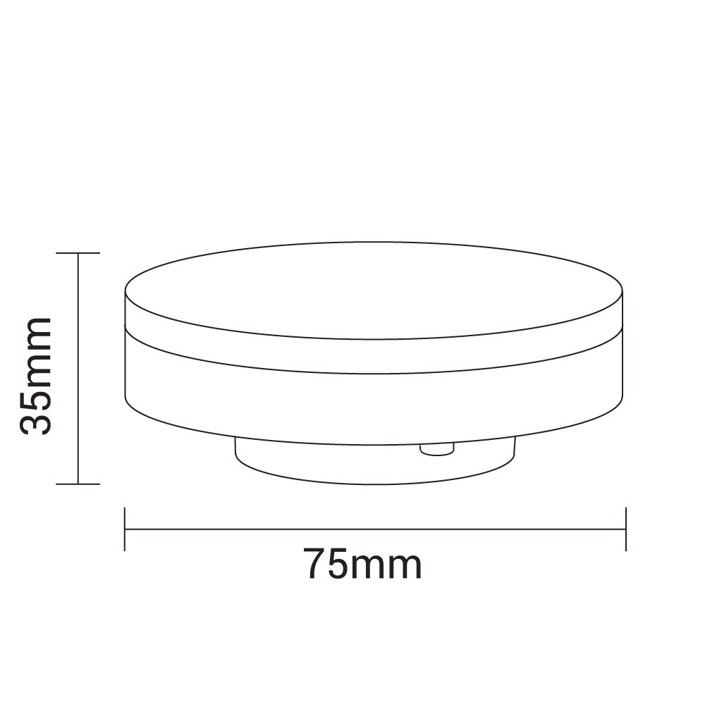 Led СИЈАЛИЦА GX53 7W 560Lm Ra>80 180° AC175-265V 2700K
