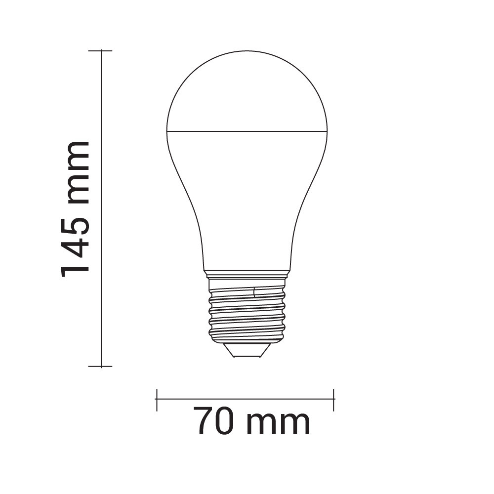 Led СИJАЛИЦА E27 A70 18W 1440Lm 175-265V 2700K
