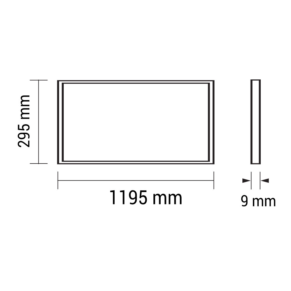 Led ПАНЕЛ 30*120 45W/AC175-265V 3600Lm PF>0.9 NO FLICKER 2700K – 6 БР/КУТИЈА