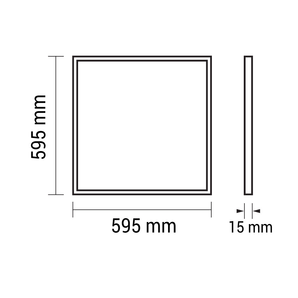 Led ПАНЕЛ 60*60 40W 4500K AC175-265V UGR<19 PF>0.9 RA>80 120Lm/W