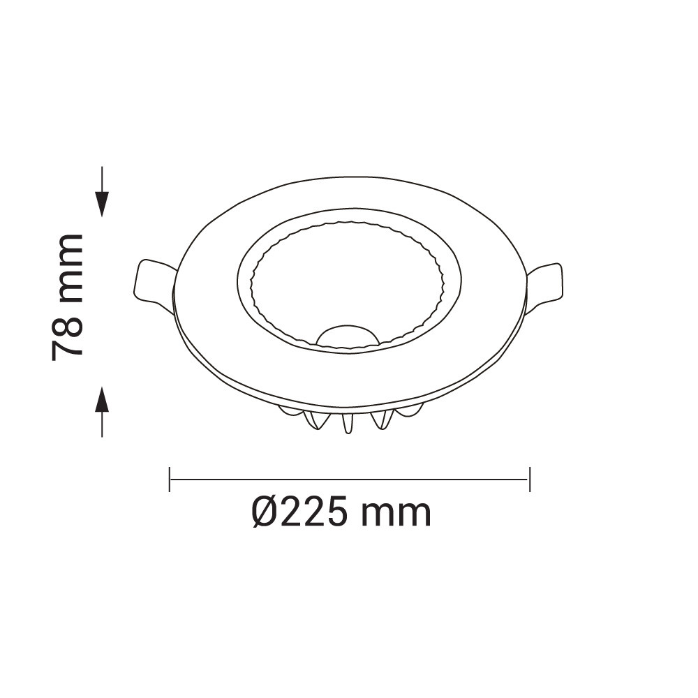 Led ВГРАДЛИ ВРефлектор 30W AC220-240 145° 6000K – TUV PASS