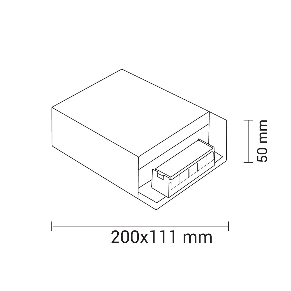 НАПОЈУВАЊЕ ЗА Led ЛЕНТА 250W 12V 20A – МЕТАЛНО