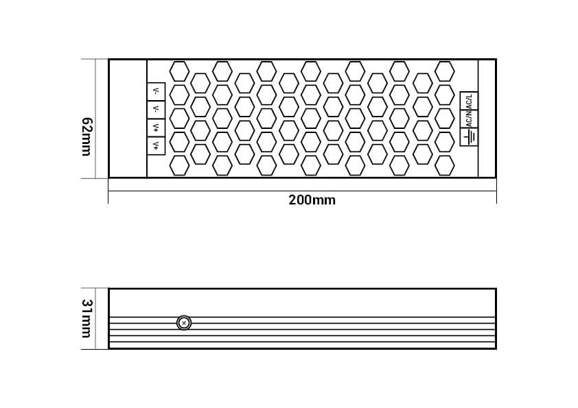НАПОЈУВАЊЕ ЗА Led ЛЕНТА 150W 24V/6.25A – МЕТАЛНО 3 години гаранција
