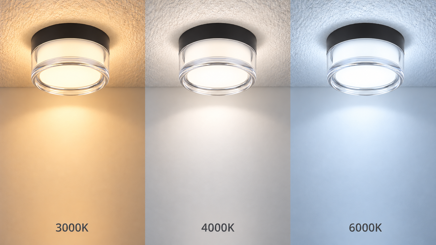 LED НАДВОРЕШНА ПЛАФОЊЕРКА СВЕТИЛКА ОКРУГЛА ЦРНА/БЕЛА 9W 3CCT IP65